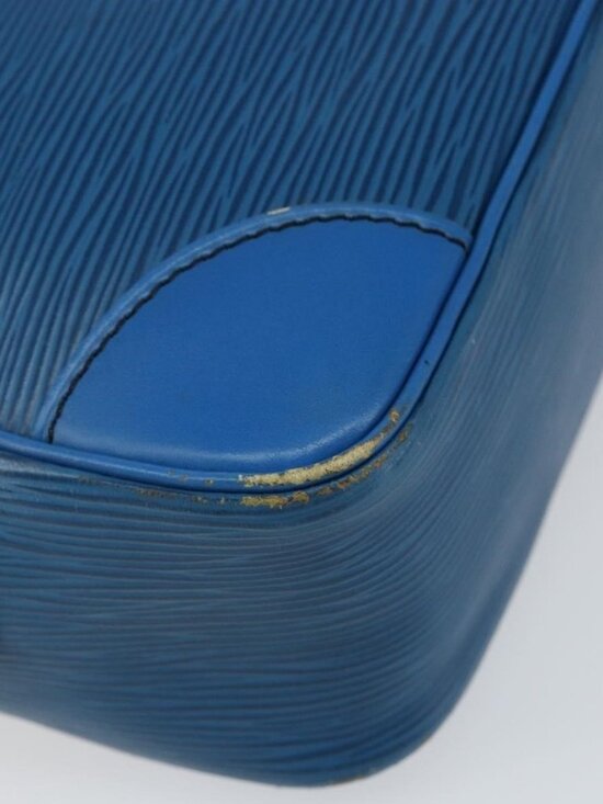 Authentic LOUIS VUITTON Epi Trocadero 27 Shoulder Bag Blue M52315 LV - Picture 5 of 16